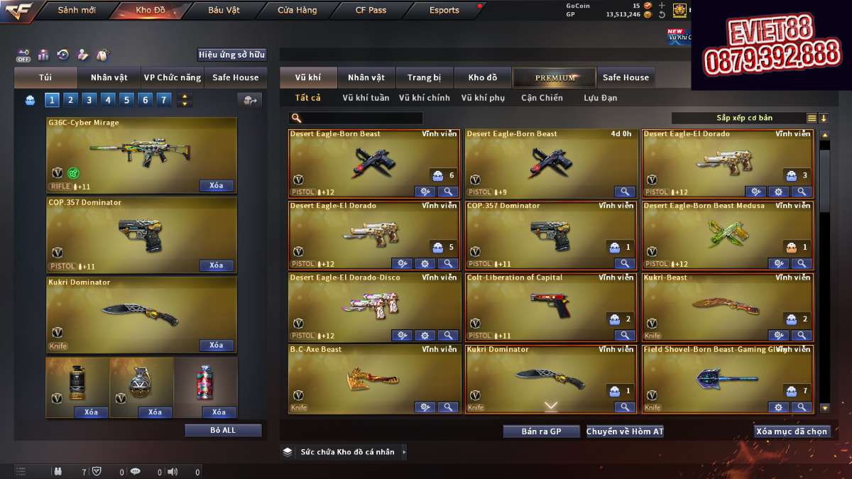 shop acc cf uy tin gia re